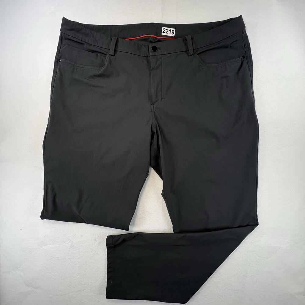 Lululemon Chino Pants Mens 40x30 Gray Slim Woven Stretch Casual Performance
